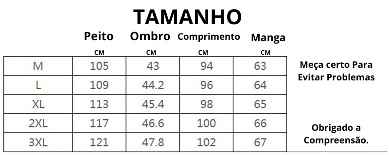 Jaqueta Masculina Longa